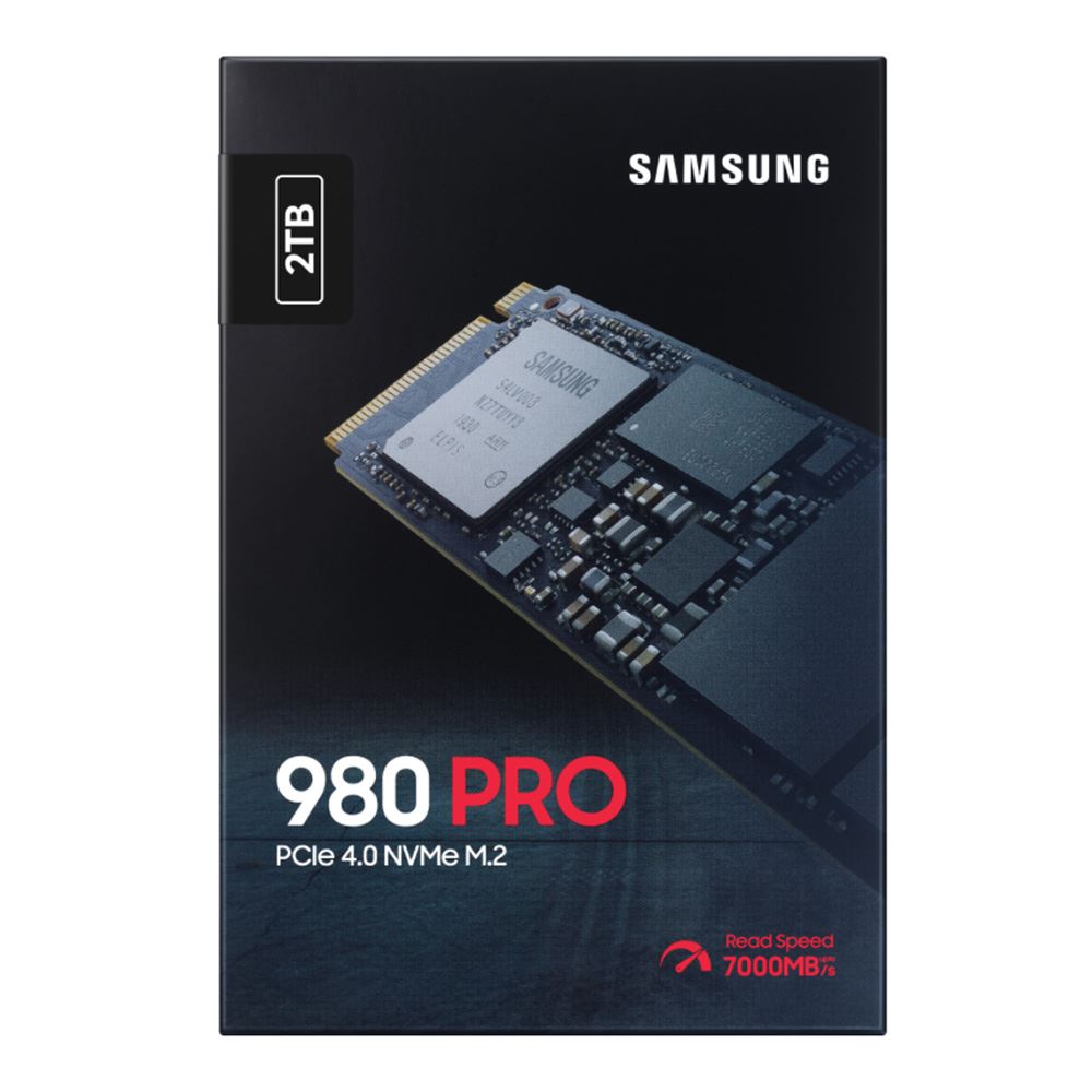 Samsung 980 Pro SSD 2TB M.2 NVMe Interface PCIe Gen 4x4 Internal 