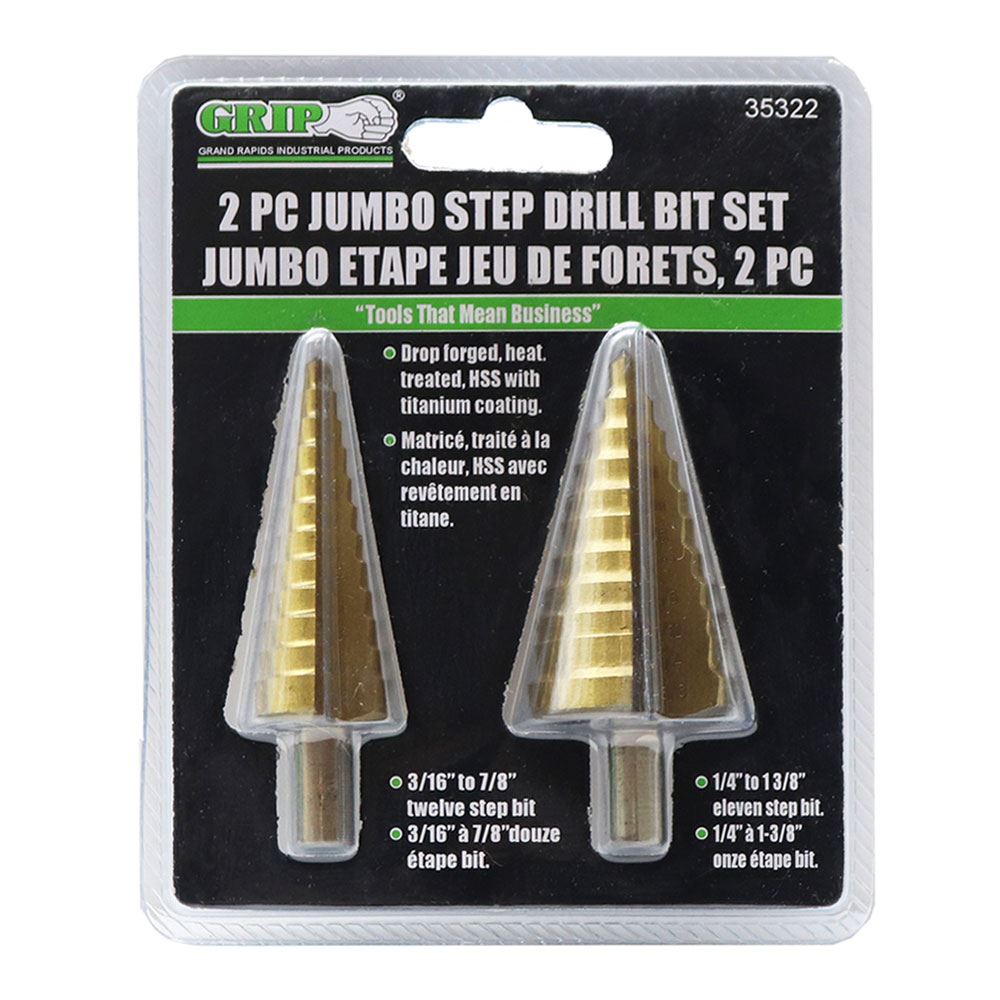 Titanium Coated Jumbo Step Drill Bit 