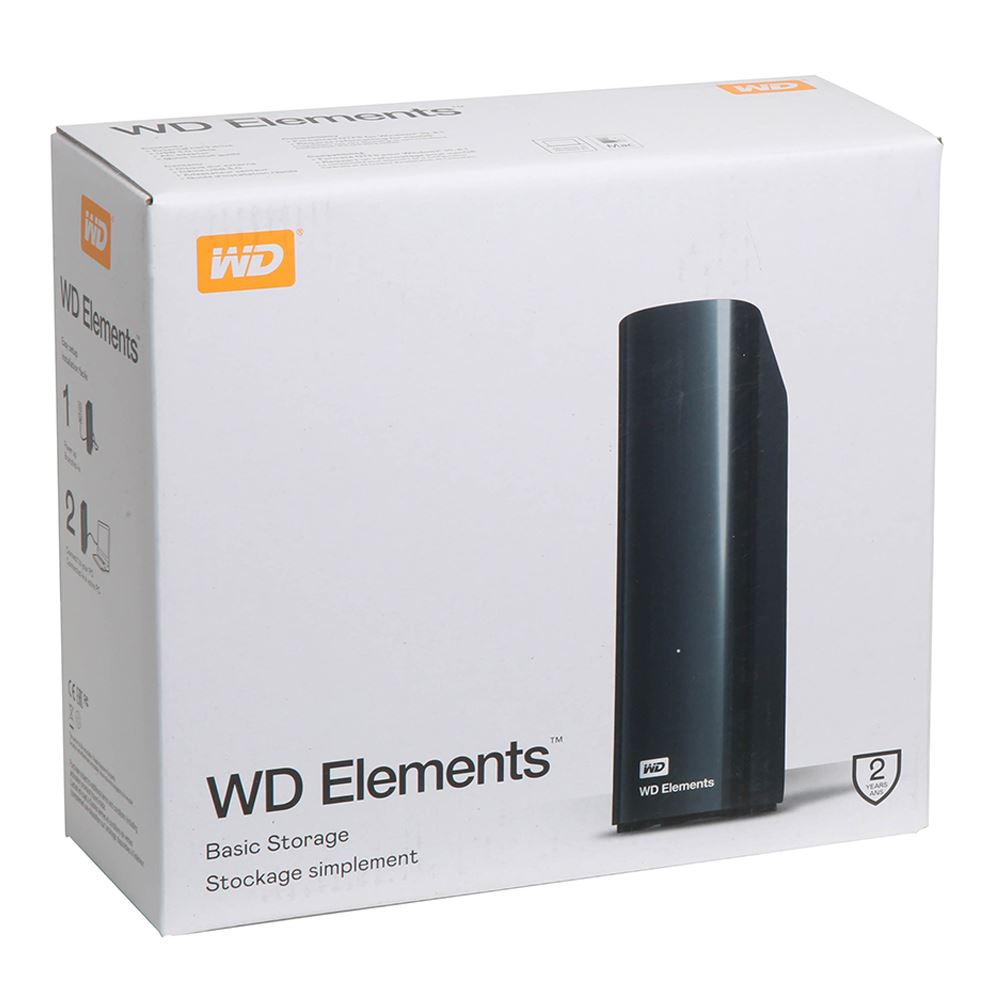 WD 14TB Elements Desktop Hard Drive HDD, USB 3.0, Compatible with 