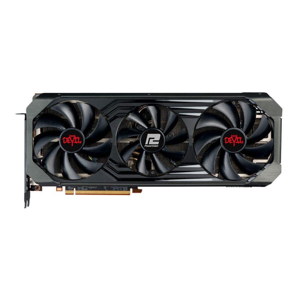 Powercolor Amd Radeon Rx 6900 Xt Ultimate Red Devil Overclocked Triple Fan 16gb Gddr6 Pcie 4 0 Graphics Card Micro Center