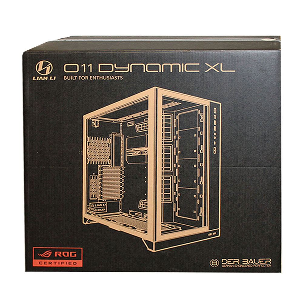 Lian Li O11 Dynamic Xl Rog Tempered Glass Eatx Full Tower Computer Case Black Micro Center