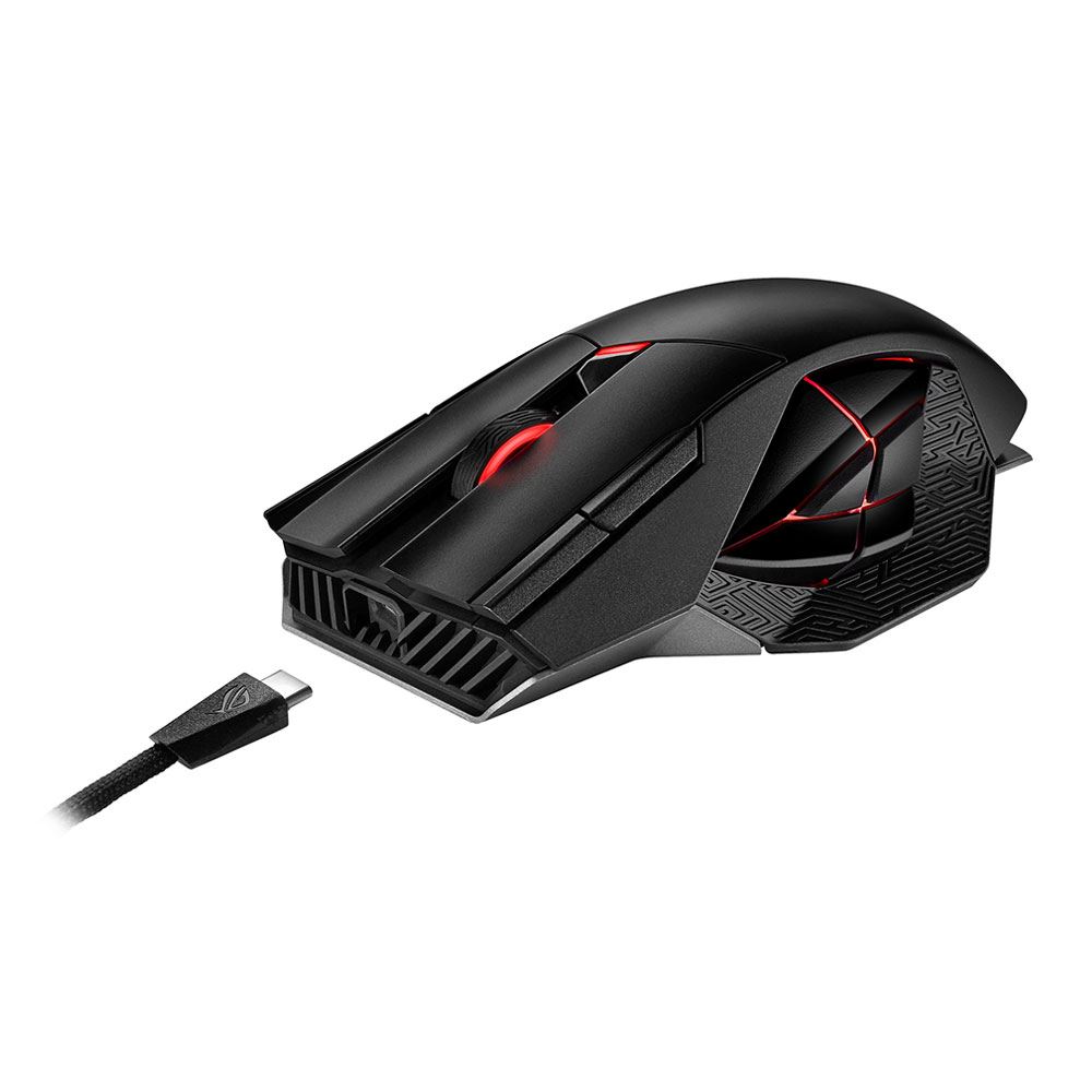 Asus Asus Rog Spatha X Wireless Gaming Mouse W Magnetic Charging Stand 12 Programmable Buttons 19 000 Dpi Push Fit Hot Micro Center