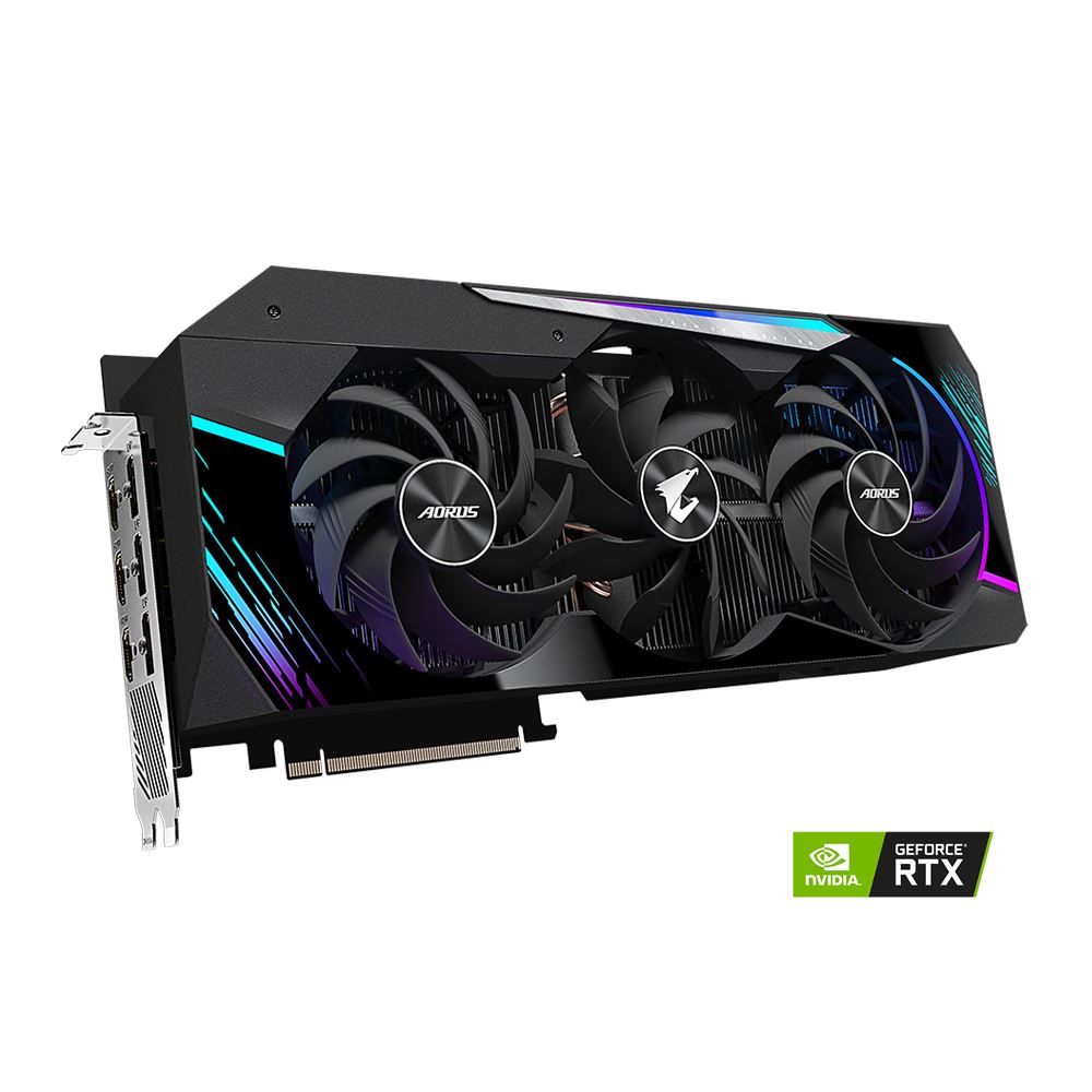 Gigate Nvidia Geforce Rtx 3080 Ti Aorus Master Overclocked Triple Fan 12gb Gddr6x Pcie 4 0 Graphics Card Micro Center