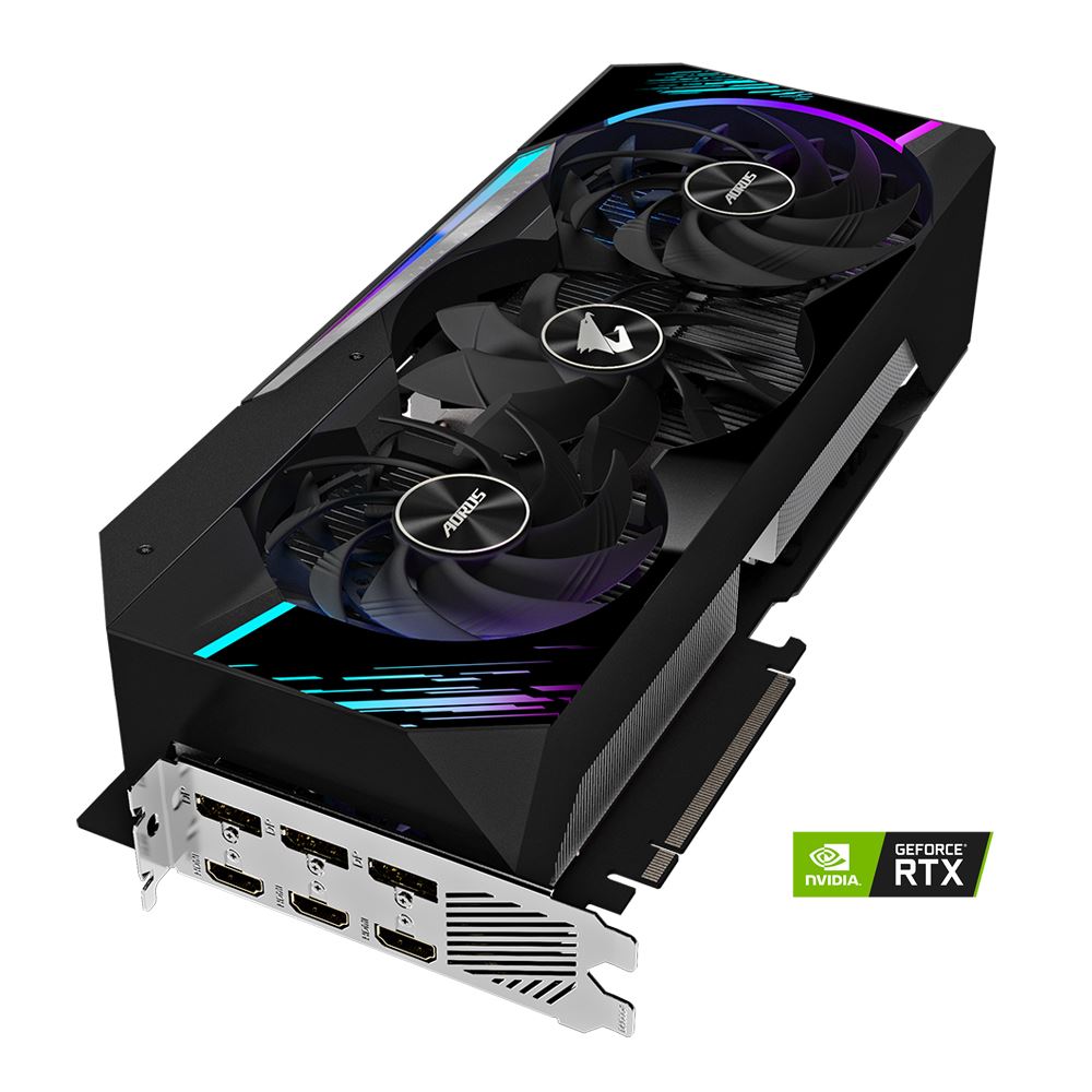 Gigate Nvidia Geforce Rtx 3080 Ti Aorus Master Overclocked Triple Fan 12gb Gddr6x Pcie 4 0 Graphics Card Micro Center