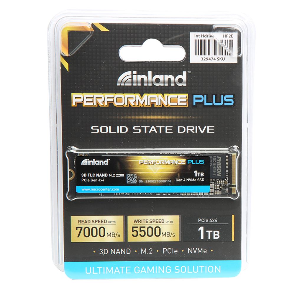 Inland Performance Plus 1TB 3D TLC NAND PCIe Gen 4 x4 NVMe M.2 