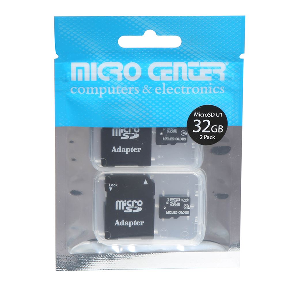 5 Pack Micro Center 32GB Class 10 Micro SDHC Flash Memory Card with Adapter for Mobile Device Storage Phone Tablet Drone 