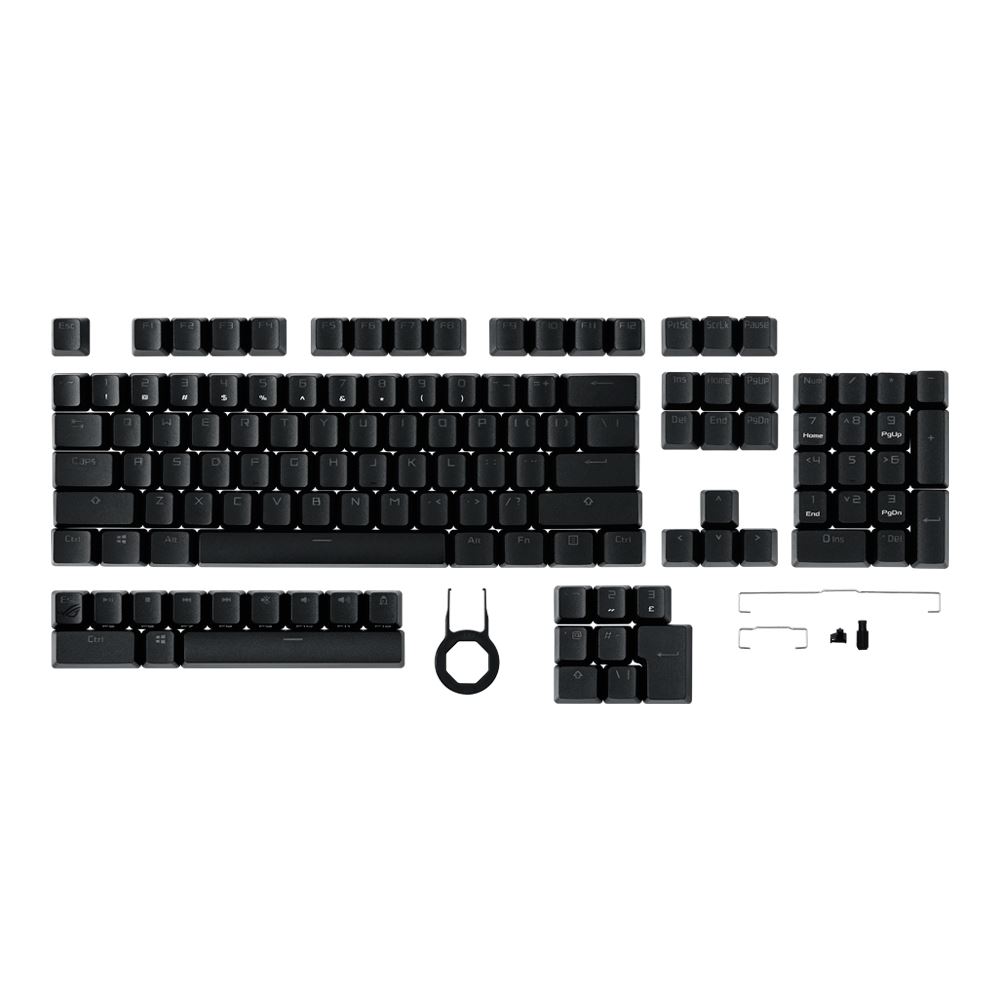 Major Communication and Media Black Keycap Mechanical Keyboard PBT Gaming Upgrade Kit