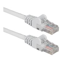 QVS 7 Ft. CAT 5e Snagless Molded Boots Ethernet Cable - White