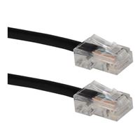 QVS 7 Ft. CAT 5e Stranded Ethernet Cable - Black