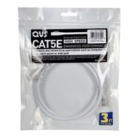 QVS 14 Ft. CAT 5e Stranded Ethernet Cable - White