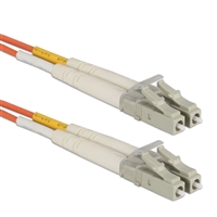 QVS LC to LC Multimode Fiber Duplex Patch Cable 3.3 ft. - Orange
