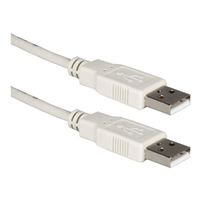 QVS USB 2.0 (Type-A) Male to USB 2.0 (Type-A) Male Cable 6 ft. - Beige