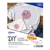 Avery 3275 Heat Transfer Paper for Light Fabrics