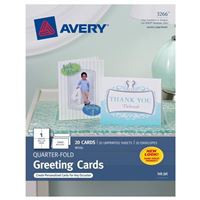 Avery 3266 Quarter-Fold Greeting Cards