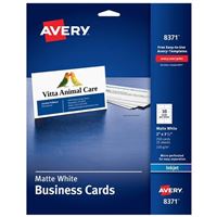 Avery Note Cards, Matte, Two-Sided Printing, 4-1/4 x 5-1/2, 60 Cards (8315)