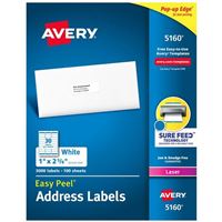 Avery 5160 Easy Peel Address Labels