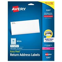 Avery 5267 Easy Peel Return Address Labels
