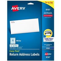 Avery 8167 Easy Peel Return Address Labels