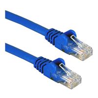 QVS 3 Ft. CAT 5e Stranded Snagless Ethernet Cable - Blue