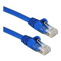 QVS 10 Ft. CAT 5e Snagless Ethernet Cable - Blue