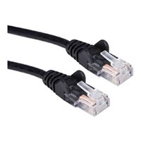 QVS 3 Ft. CAT 6 Stranded Snagless Molded Boot Ethernet Cable - Black