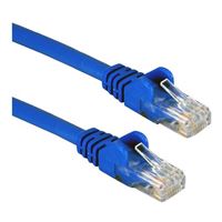 QVS 3 Ft. CAT 6 Snagless Molded Boots Ethernet Cable - Blue
