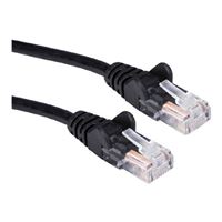 QVS 7 Ft. CAT 6 Stranded Snagless Molded Boot Ethernet Cable - Black