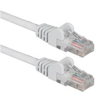 QVS 25 Ft. CAT 6 Stranded Snagless Molded Boot Ethernet Cable - White