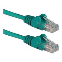QVS 50 Ft. CAT 6 Stranded Snagless Molded Boots Ethernet Cable - Green