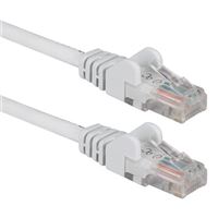 QVS 50 Ft. CAT 6 Snagless Molded Boot Ethernet Cable - White
