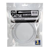 QVS 100 Ft. CAT 5e Stranded Ethernet Cable - White