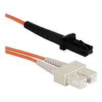 QVS MT-RJ to SC Multimode Fiber Duplex Patch Cable 9.8 ft. - Orange