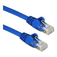 QVS 100 Ft. CAT 6 Stranded Snagless Ethernet Cable - Blue
