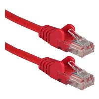 QVS 100 Ft. CAT 6 Stranded Snagless Ethernet Cable - Red
