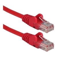QVS 75 Ft. CAT 6 Snagless Molded Boots Ethernet Cable - Red