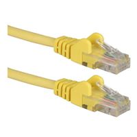 QVS 75 Ft. CAT 6 Stranded Snagless Molded Boots Ethernet Cable - Yellow