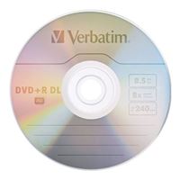 Verbatim DVD+R DL 8x 8.5 GB/240 Minute Disc 5-Pack Cake Box