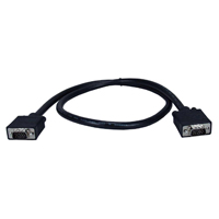 QVS VGA Male to VGA Male Cable 6 ft. - Black