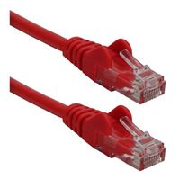 QVS 3 Ft. CAT 6 Snagless Crossover Ethernet Cable - Red