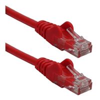 QVS 10 Ft. CAT 6 Snagless Crossover Ethernet Cable - Red