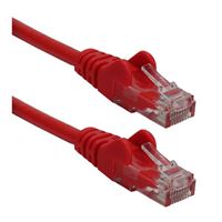 QVS 25 Ft. CAT 6 Snagless Crossover Ethernet Cable - Red