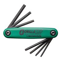 Bondhus GorillaGrip Tamper Resistant Star Fold-up Key Set