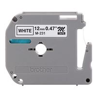 Brother M231 1/2&quot; Black on White Tape for P-Touch