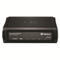 Trendnet Cable/DSL 4-Port Broadband Router - Black