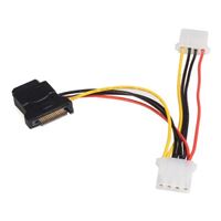 StarTech 15 pin SATA Male to 15 pin SATA Female Power Extension Cable 12  in. - Micro Center