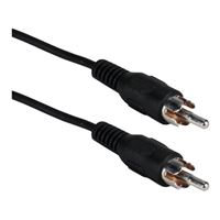 QVS RCA Male to RCA Male Cable 100 ft. - Black
