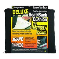 Master Caster ComfortMakers Deluxe Seat/Back Cushion Black