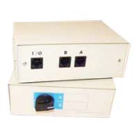 Micro Connectors 2-Port 8-Wire RJ45 Manual Switch Box