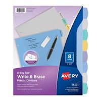 Avery 16171 Big Tab Write & Erase Durable Plastic Dividers