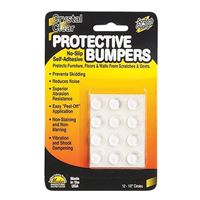 Master Caster Crystal Clear Protective Bumpers 12 Pack 1/2&quot; Circles